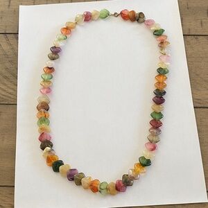 Multicolor Gemstone Beaded Necklace